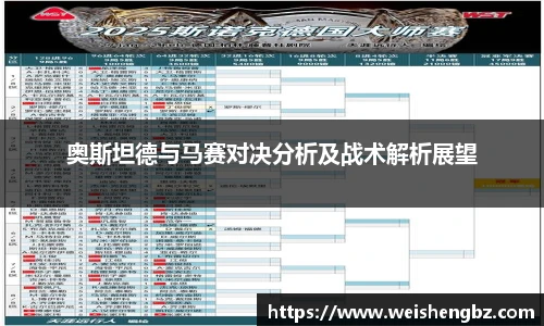 奥斯坦德与马赛对决分析及战术解析展望